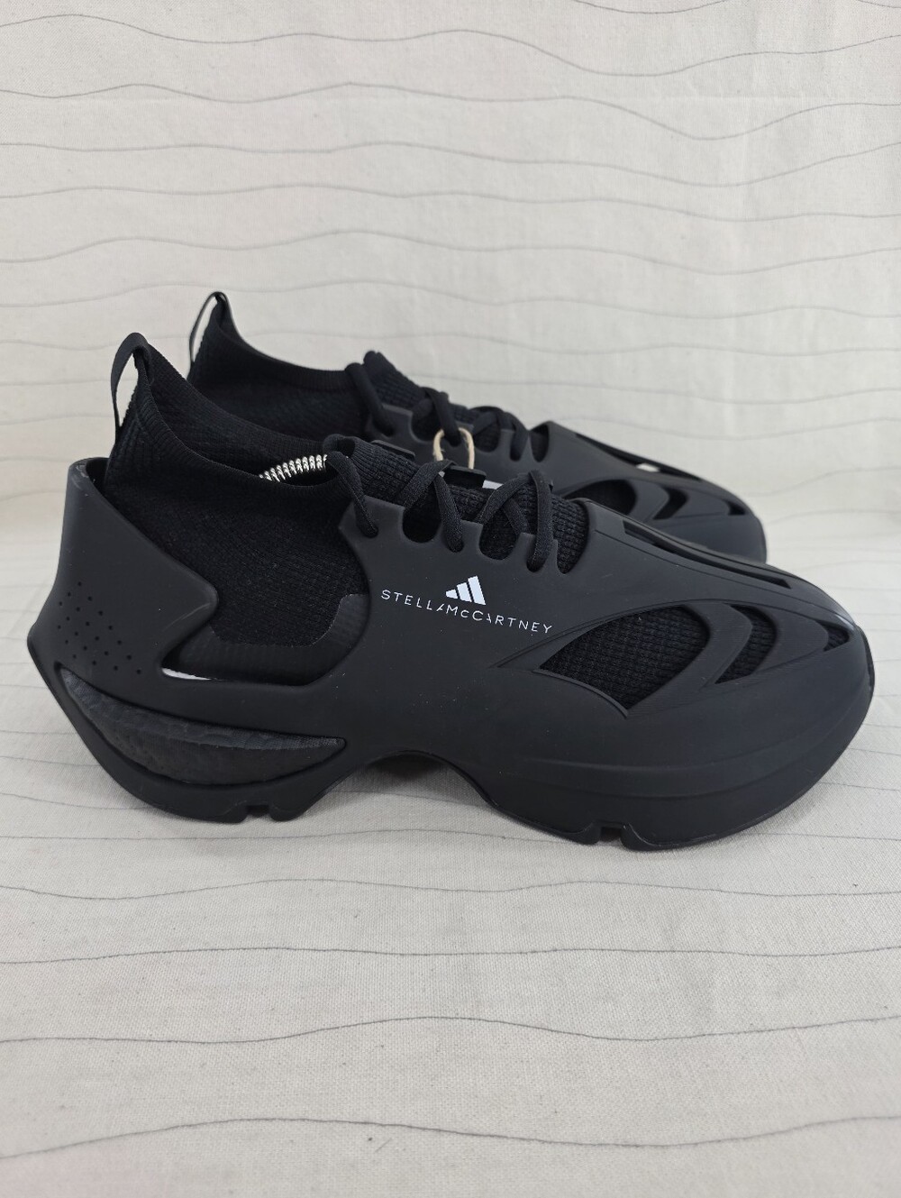 Adidas Mens Sportswear Run x Stella McCartney 'Core Black' Shoes HP3213 Size 9